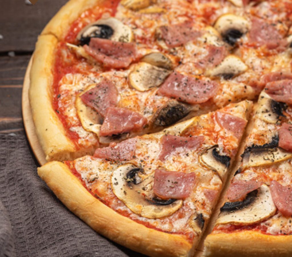 цезарь пицца с ветчиной и грибами 420г фото 110